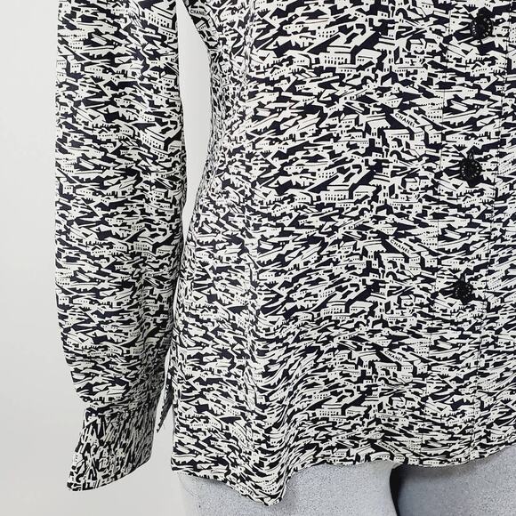 CHANEL 2003 Cruise Collection Black White Seaside Cityscape FR 38 - Picture 6 of 13